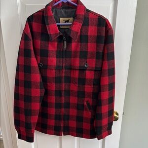 Irish Setter Red and Black Midweight Shirt Jacket